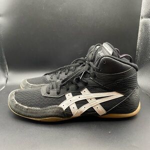 Asics Matflex 7 Mens Size 8.5 Black White Wrestling MMA Boxing Gym Shoe 1081A051